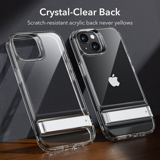 Skyddsfodral för Apple iPhone 15 Plus, ESR, Air Shield Boost Kickstand, Transparent