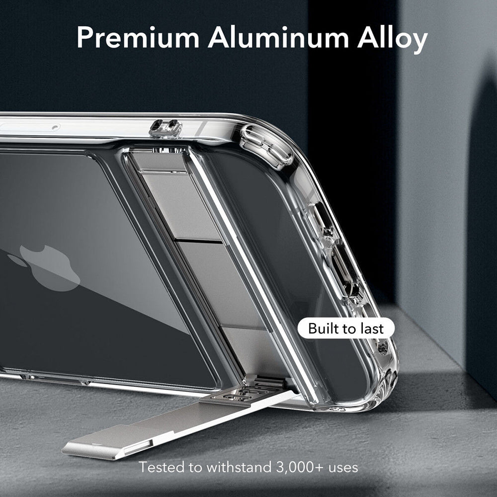 Case for Apple iPhone 15 Plus, ESR, Air Shield Boost Kickstand, Transparent