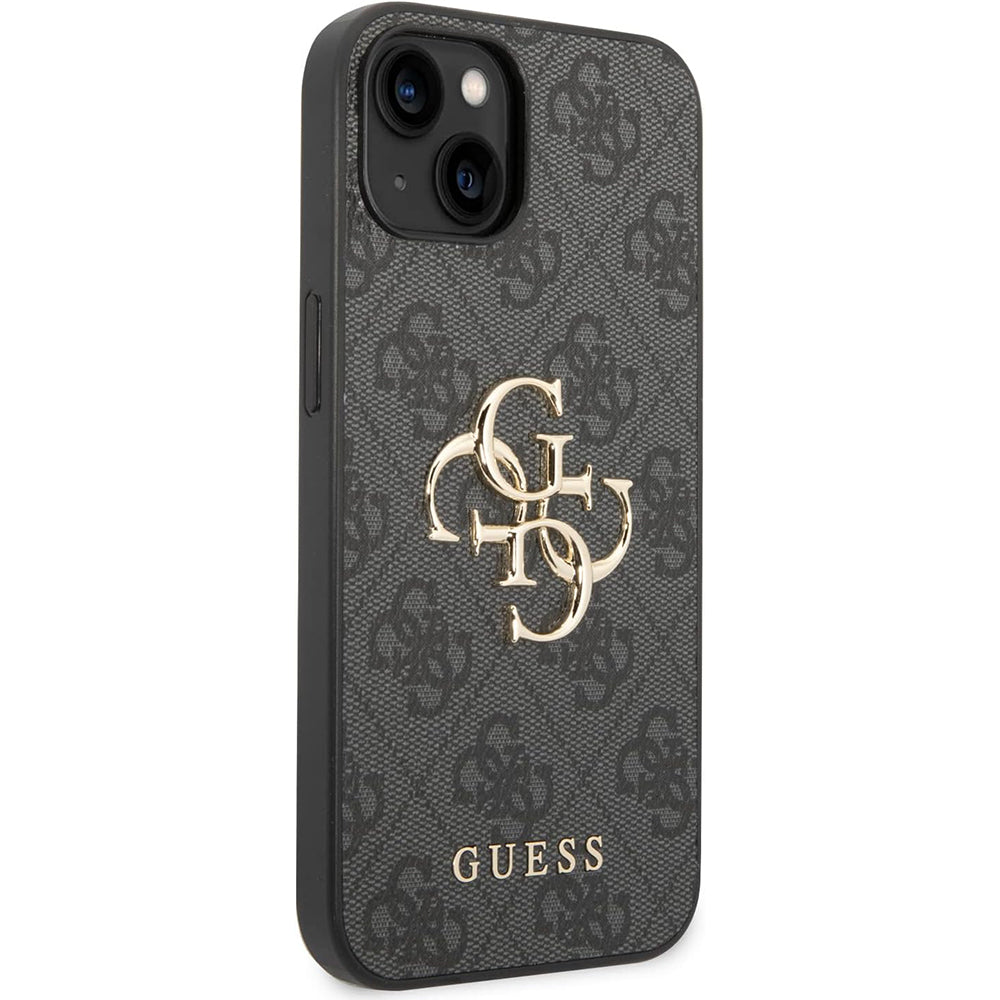 Case for Apple iPhone 15 Plus, Guess, 4G Big Logo, Grey