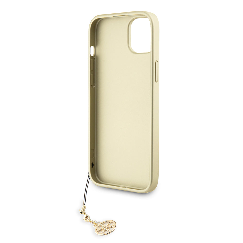 Skyddsfodral för Apple iPhone 15 Plus, Guess, 4G Charm, Grå