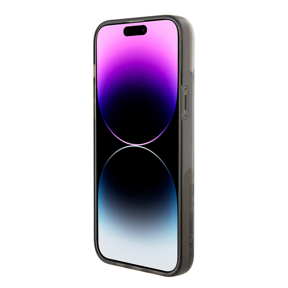 Skyddsfodral för Apple iPhone 15 Plus, Karl Lagerfeld, Liquid Glitter Choupette, Transparent