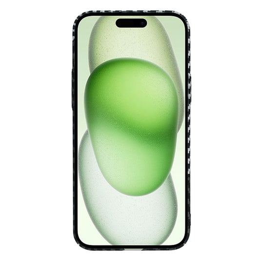 Fodral för Apple iPhone 15 Plus, Techsuit, Carbonite FiberShell, Svart Grå