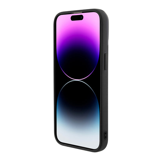 Fodral för Apple iPhone 15 Pro, Guess, PU Square Mirror Script Logo, Svart GUHCP15LPMSDGSK