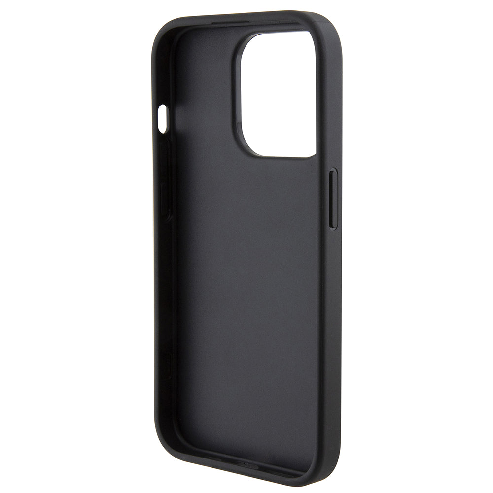 Fodral för Apple iPhone 15 Pro, Karl Lagerfeld, Diagonal Quilted K Pattern, Svart