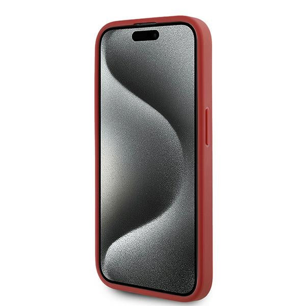 Fodral för Apple iPhone 15 Pro, Karl Lagerfeld, Diagonal Quilted Script, Rosie