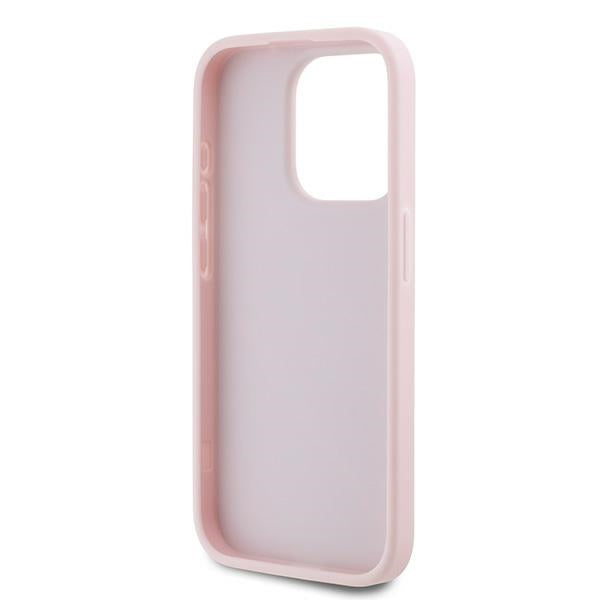 Fodral för Apple iPhone 15 Pro, Karl Lagerfeld, Diagonal Quilted Script, Rosa