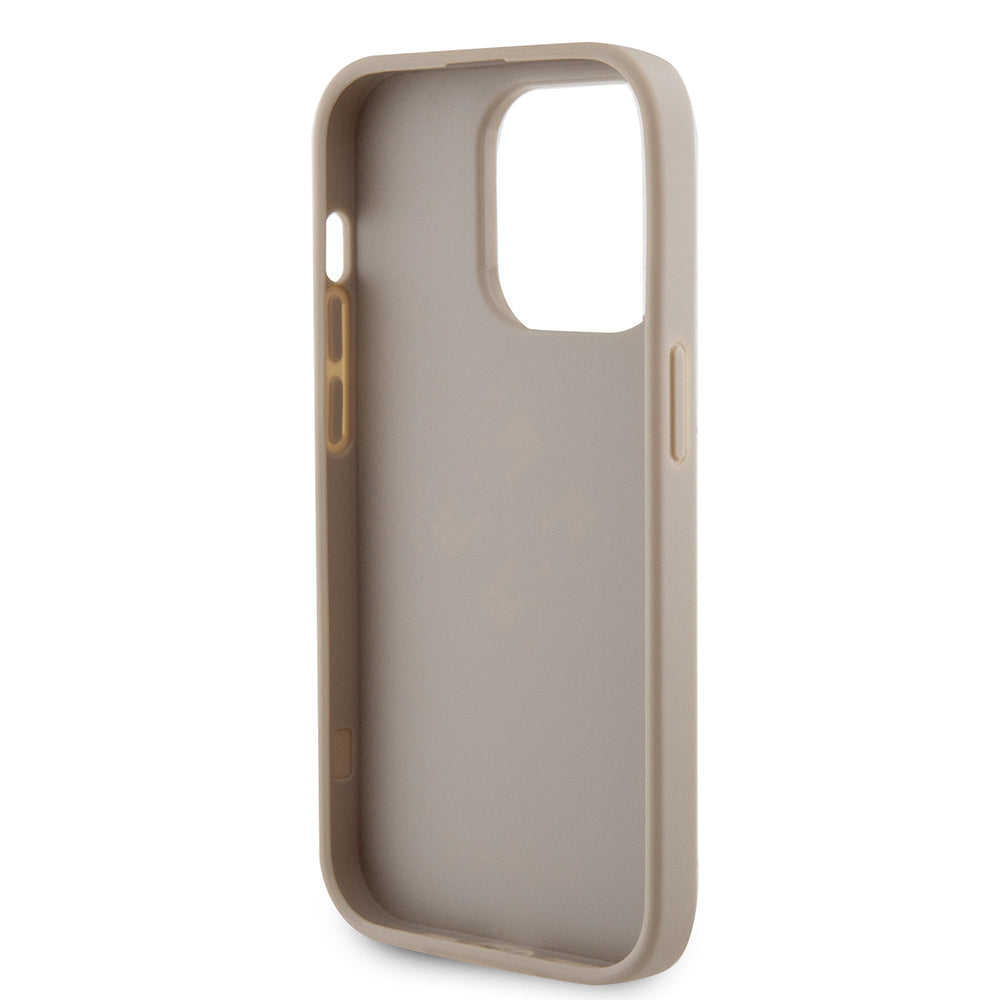 Fodral för Apple iPhone 15 Pro Max, Guess, Perforated 4G, Guld