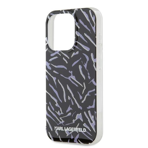 Fodral för Apple iPhone 15 Pro Max, Karl Lagerfeld, Zebra with Cord Strap, Lila