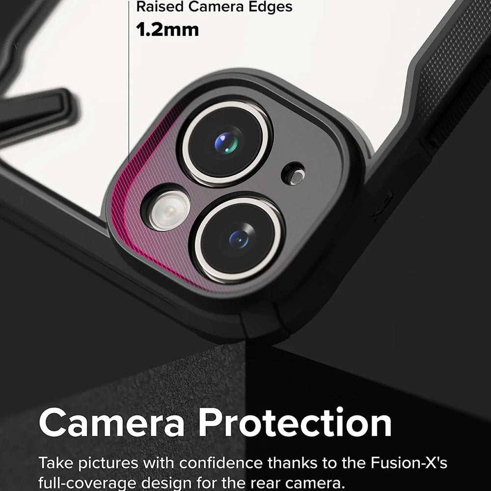 Case for Apple iPhone 15, Ringke, Fusion X, Black