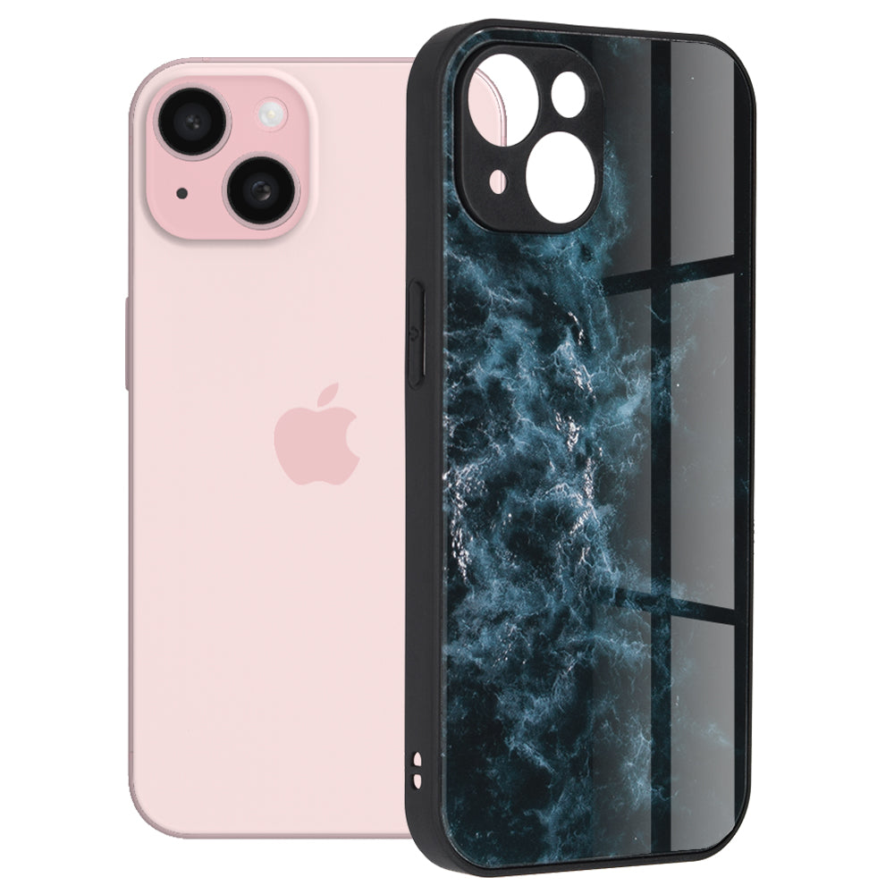 Skyddsfodral för Apple iPhone 15, Techsuit, Glaze, Blå