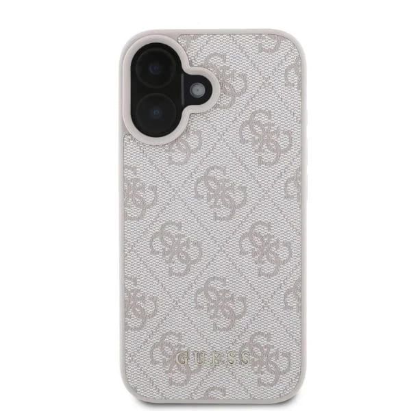 Fodral för Apple iPhone 16, Guess, 4G Classic, Rosa