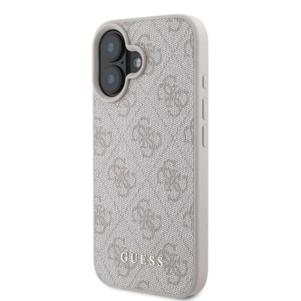 Fodral för Apple iPhone 16, Guess, 4G Classic, Rosa
