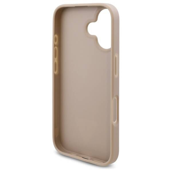 Skyddsfodral för Apple iPhone 16, Guess, 4G Triangle Logo, Vit