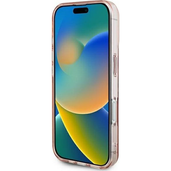 Skyddsfodral för Apple iPhone 16, Guess, IML Heart, Rosa
