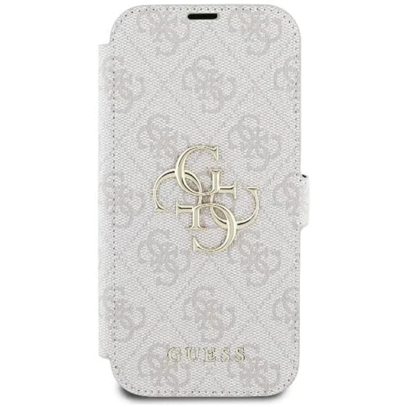 Fodral för Apple iPhone 16 Plus, Guess, 4G Book, Rosa