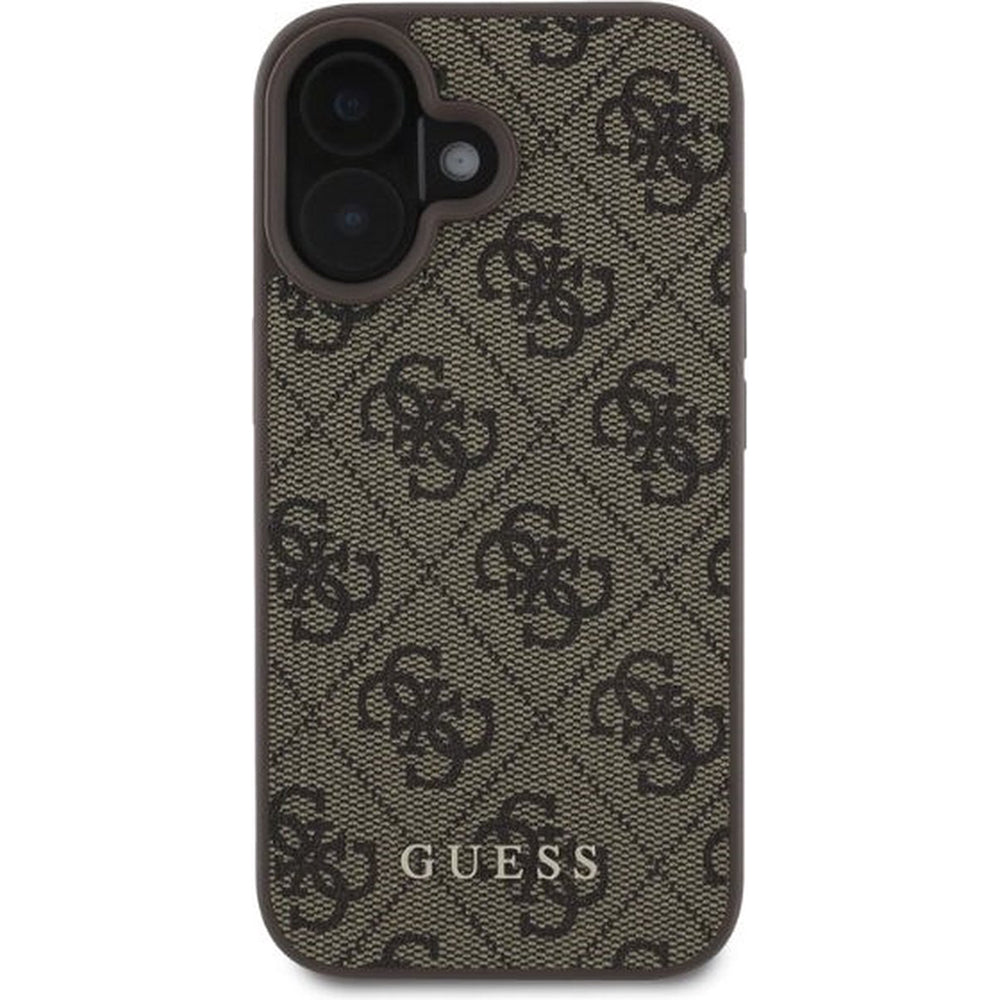 Fodral för Apple iPhone 16 Plus, Guess, 4G Classic, Brun