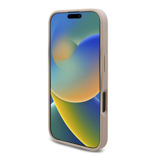 Skyddsfodral för Apple iPhone 16 Plus, Guess, 4G Triangle Logo, Vit