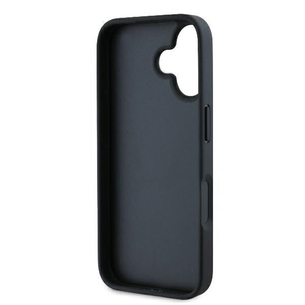 Skyddsfodral för Apple iPhone 16 Plus, Karl Lagerfeld, Monogram Karl & Choupette's Heads, Svart
