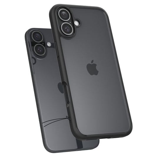 Skyddsfodral för Apple iPhone 16 Plus, Spigen, Ultra Hybrid, Mattsvart