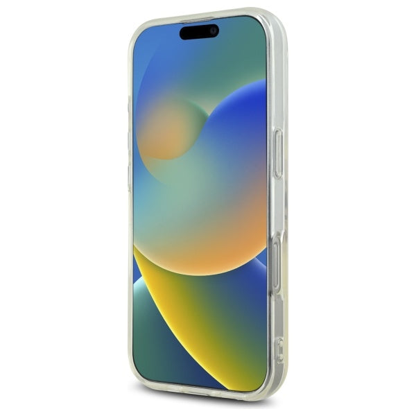 Skyddsfodral för Apple iPhone 16 Pro, Guess, IML Heart, Transparent