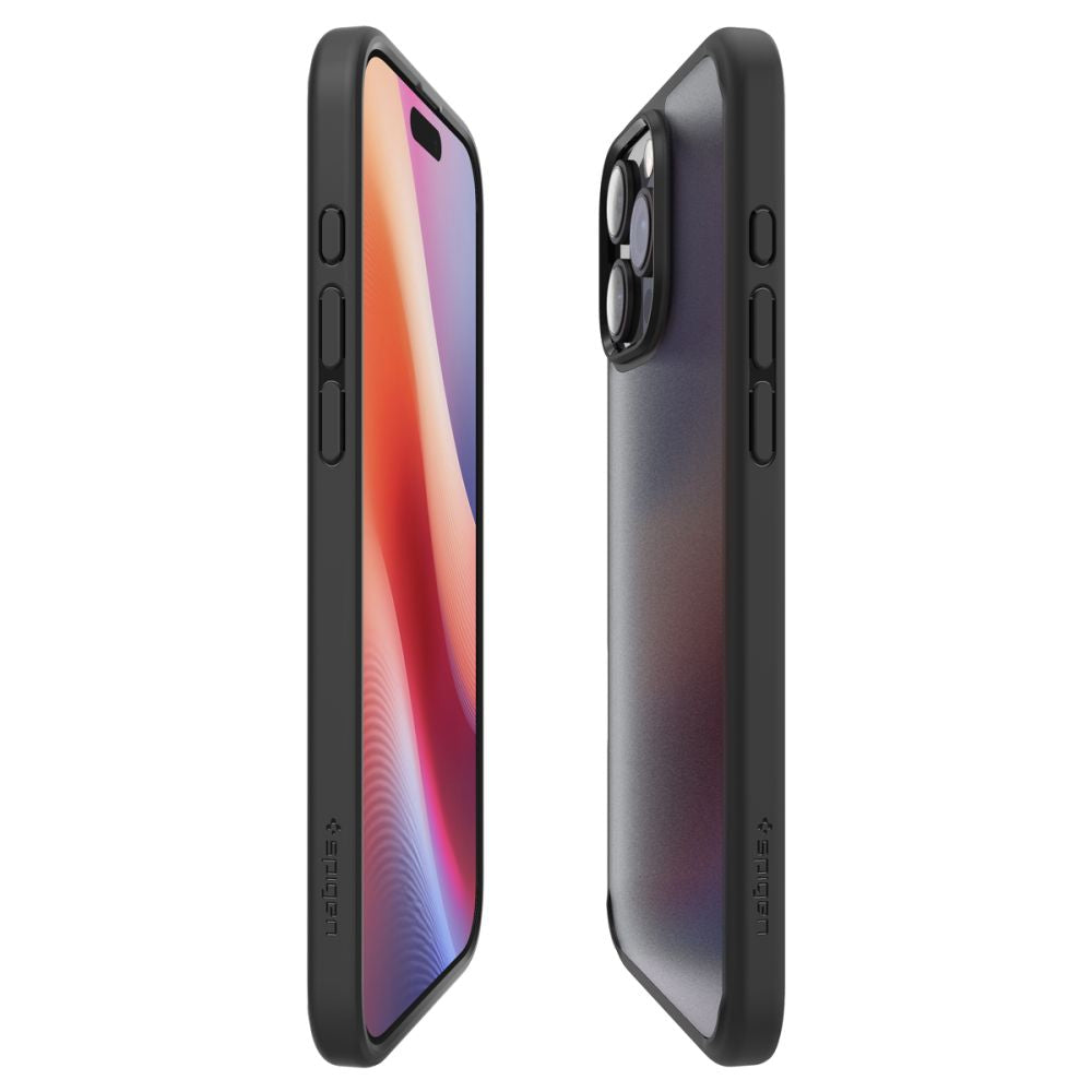 Fodral för Apple iPhone 16 Pro, Spigen, Ultra Hybrid, Svart Satin ACS08124