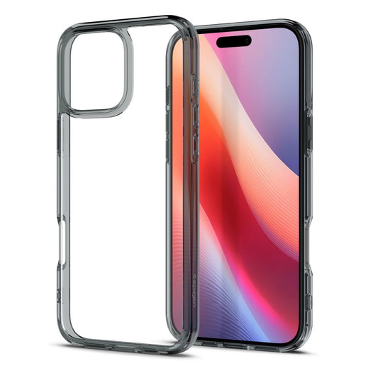 Skyddsfodral för Apple iPhone 16 Pro, Spigen, Ultra Hybrid, Rökfärgad ACS08123