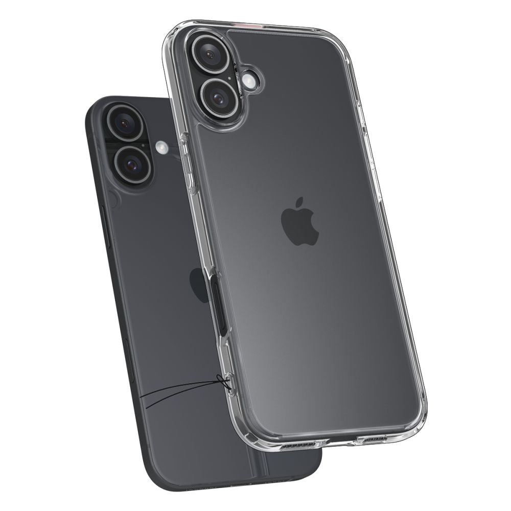 Mobilskal för Apple iPhone 16, Spigen, Ultra Hybrid, Transparent ACS08197