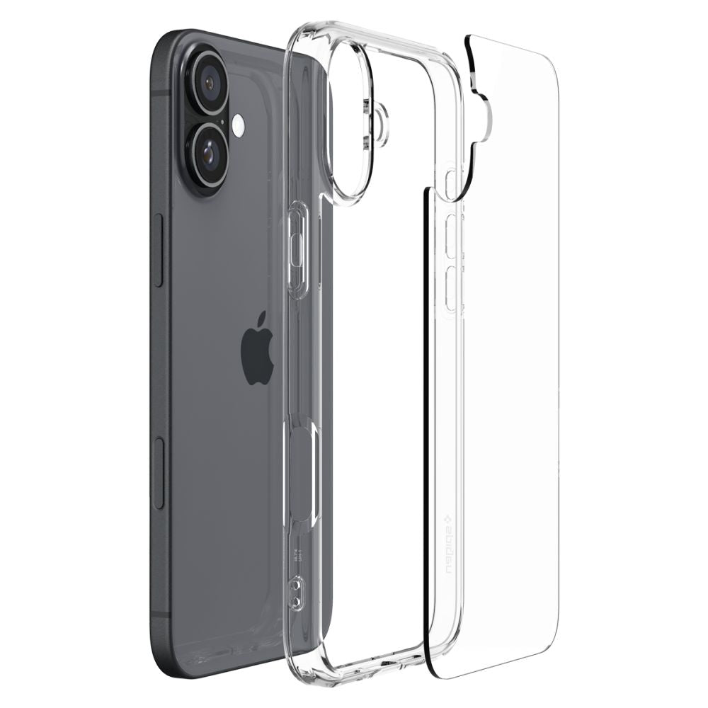 Mobilskal för Apple iPhone 16, Spigen, Ultra Hybrid, Transparent ACS08197