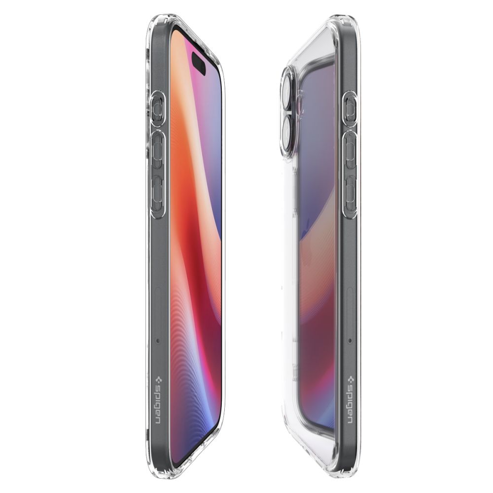 Mobilskal för Apple iPhone 16, Spigen, Ultra Hybrid, Transparent ACS08197