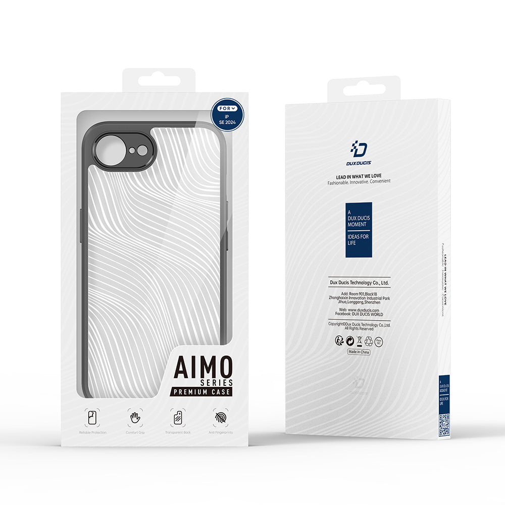 Skyddsfodral för Apple iPhone 17e / 16e, DUX DUCIS, Aimo, Svart