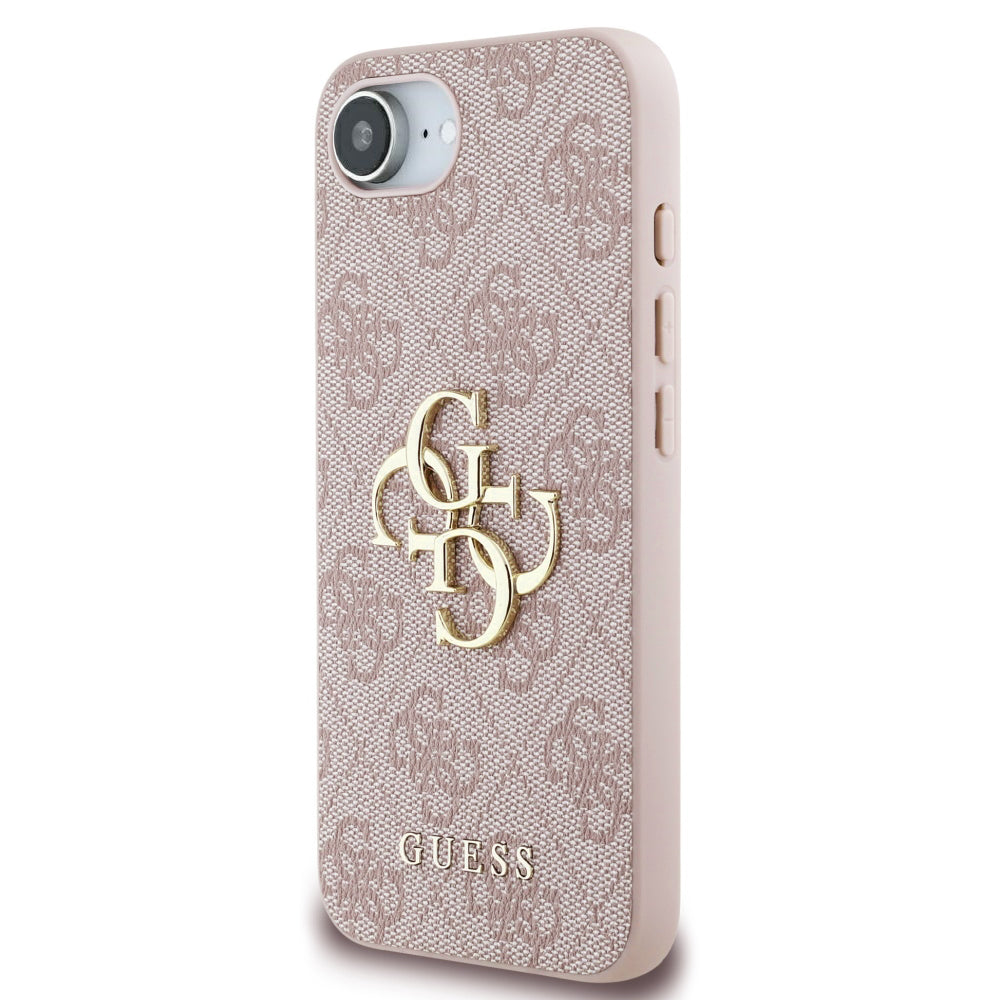 Fodral för Apple iPhone 17e / 16e, Guess, 4G Big Logo, Rosa