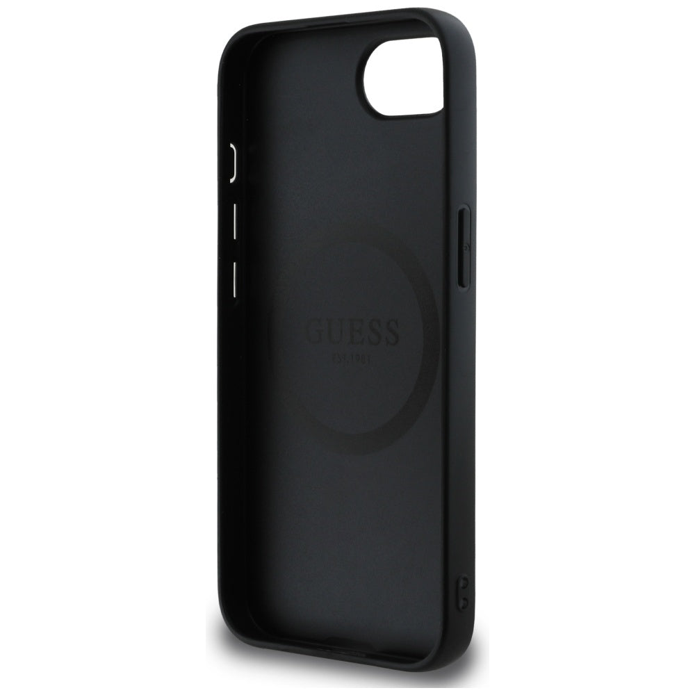 Fodral för Apple iPhone 17e / 16e, Guess, 4G Script Logo, Svart