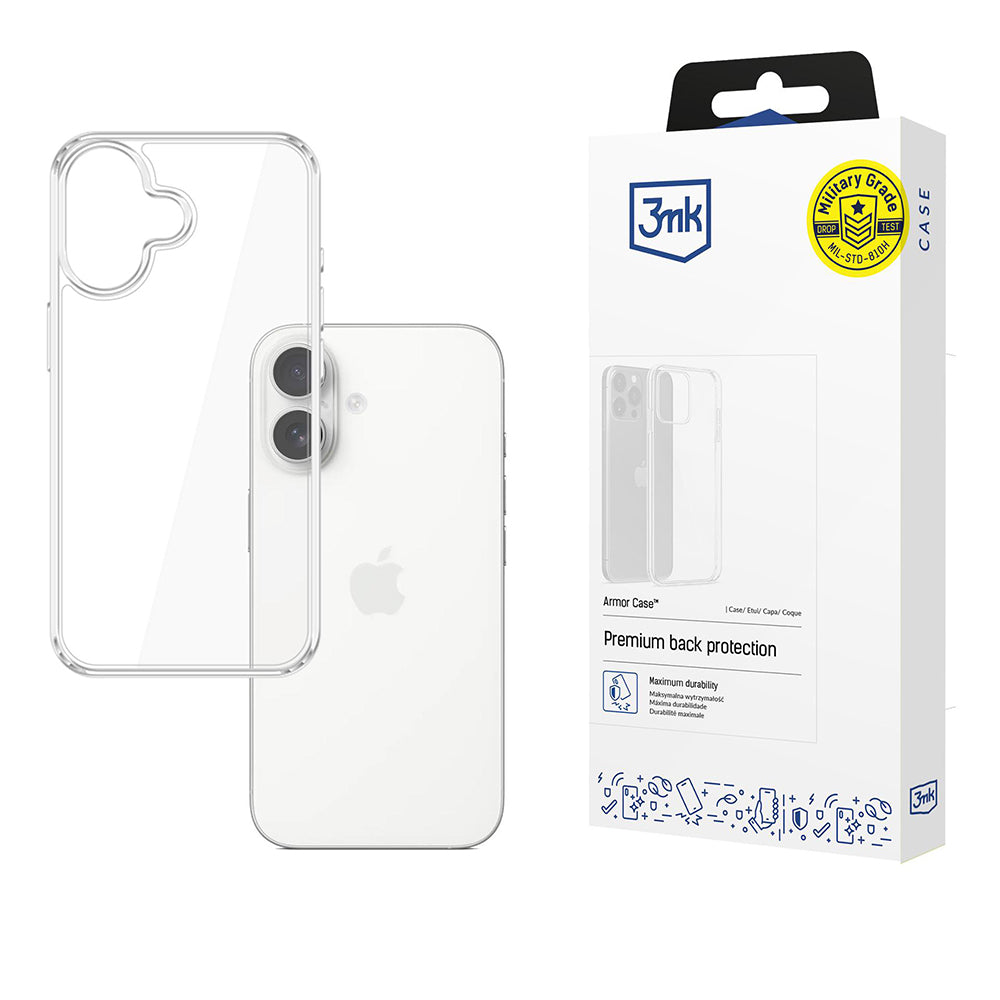 Skyddsfodral för Apple iPhone 17, 3MK, Armor, Transparent