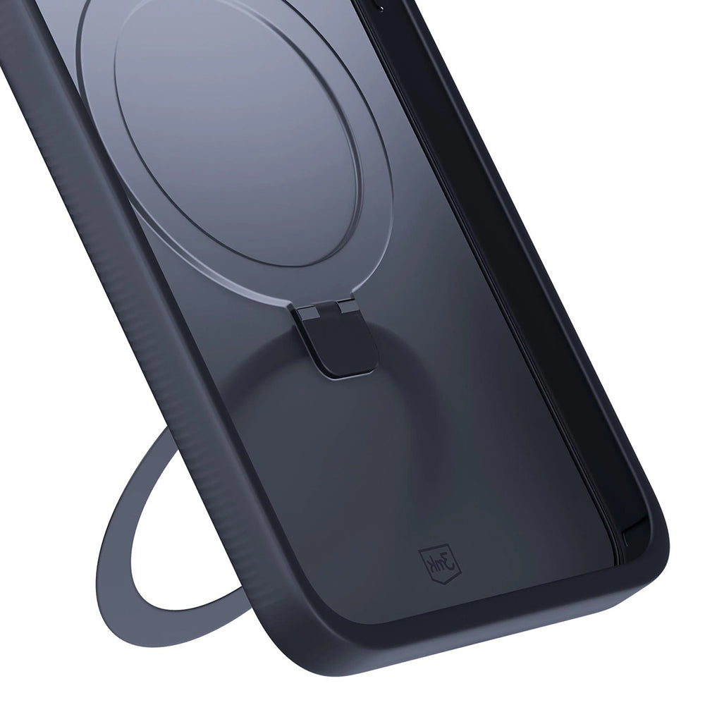Fodral för Apple iPhone 17, 3MK, Smoke MagStand, Svart