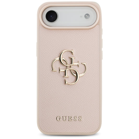 Skyddsfodral för Apple iPhone 17 Air, Guess, 4G Grained Big and Classic Logo, Rosa