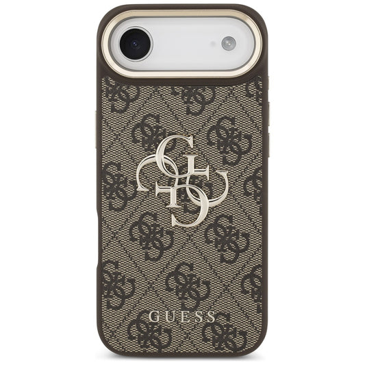 Fodral för Apple iPhone 17 Air, Guess, Big 4G Logo Classic, Guldbrun