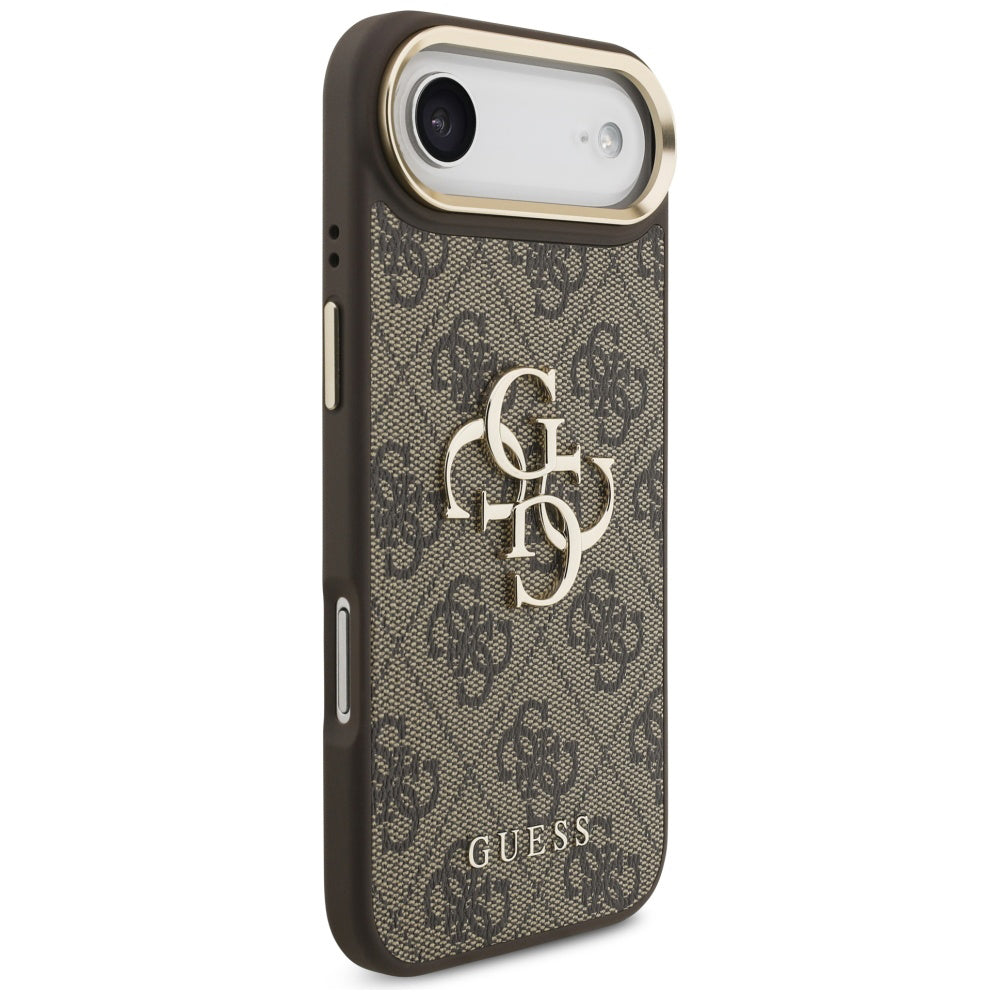 Fodral för Apple iPhone 17 Air, Guess, Big 4G Logo Classic, Guldbrun