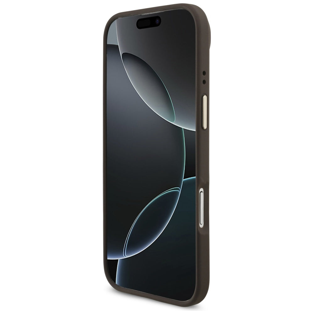 Fodral för Apple iPhone 17 Air, Guess, Big 4G Logo Classic, Guldbrun