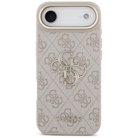 Skyddsfodral för Apple iPhone 17 Air, Guess, Big 4G Logo Classic, Guldrosa