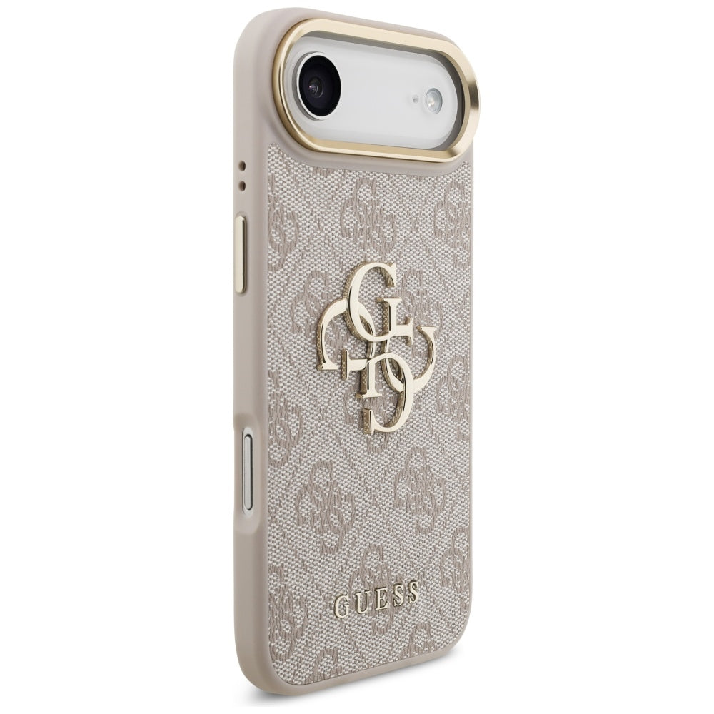 Skyddsfodral för Apple iPhone 17 Air, Guess, Big 4G Logo Classic, Guldrosa