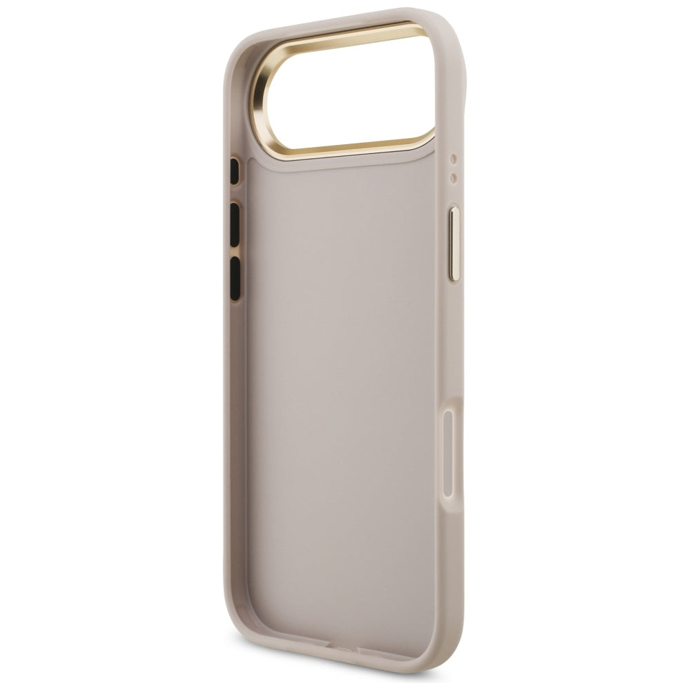 Skyddsfodral för Apple iPhone 17 Air, Guess, Big 4G Logo Classic, Guldrosa