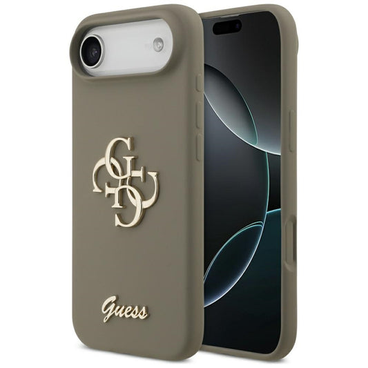 Fodral för Apple iPhone 17 Air, Guess, Big 4G Script, Brun
