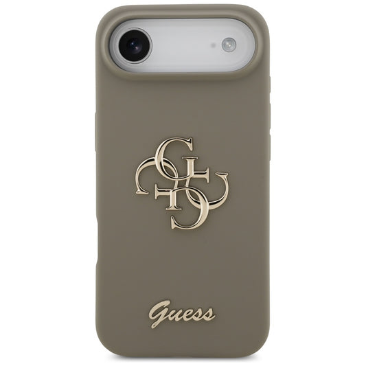 Fodral för Apple iPhone 17 Air, Guess, Big 4G Script, Brun