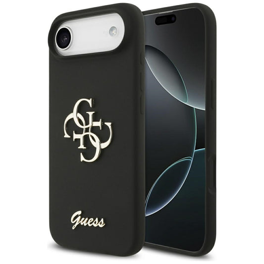 Skyddsfodral för Apple iPhone 17 Air, Guess, Big 4G Script, Svart