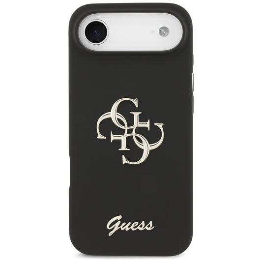 Skyddsfodral för Apple iPhone 17 Air, Guess, Big 4G Script, Svart