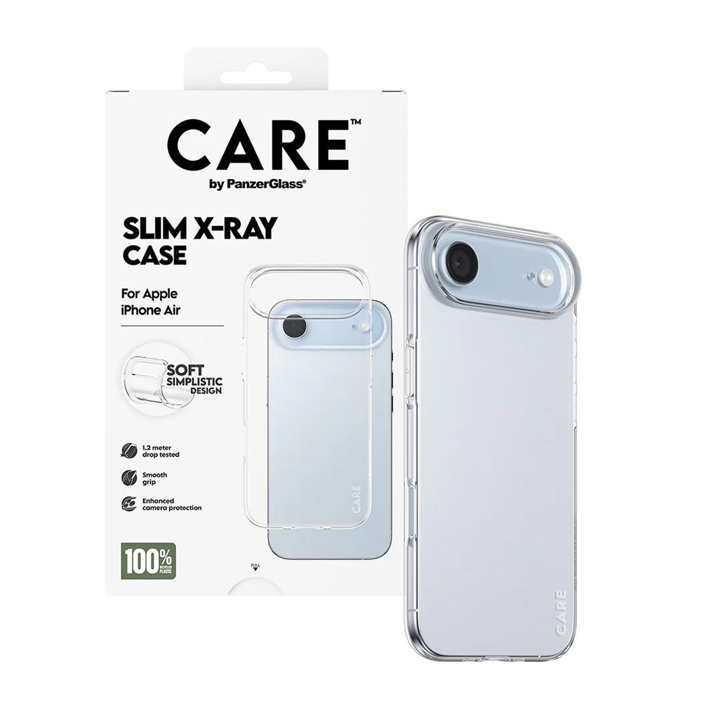 Skyddsfodral för Apple iPhone 17 Air, PanzerGlass, Care Fashionable X-ray, Transparent
