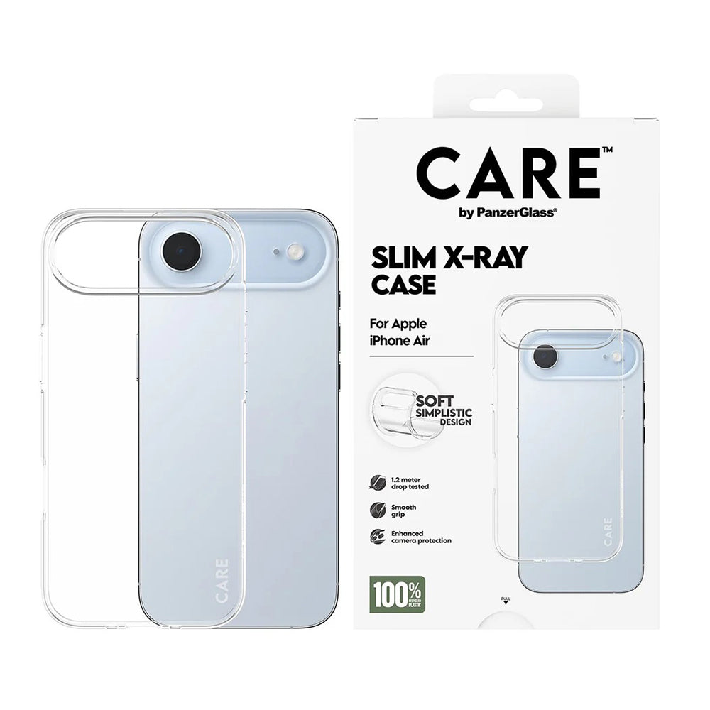 Skyddsfodral för Apple iPhone 17 Air, PanzerGlass, Care Fashionable X-ray, Transparent