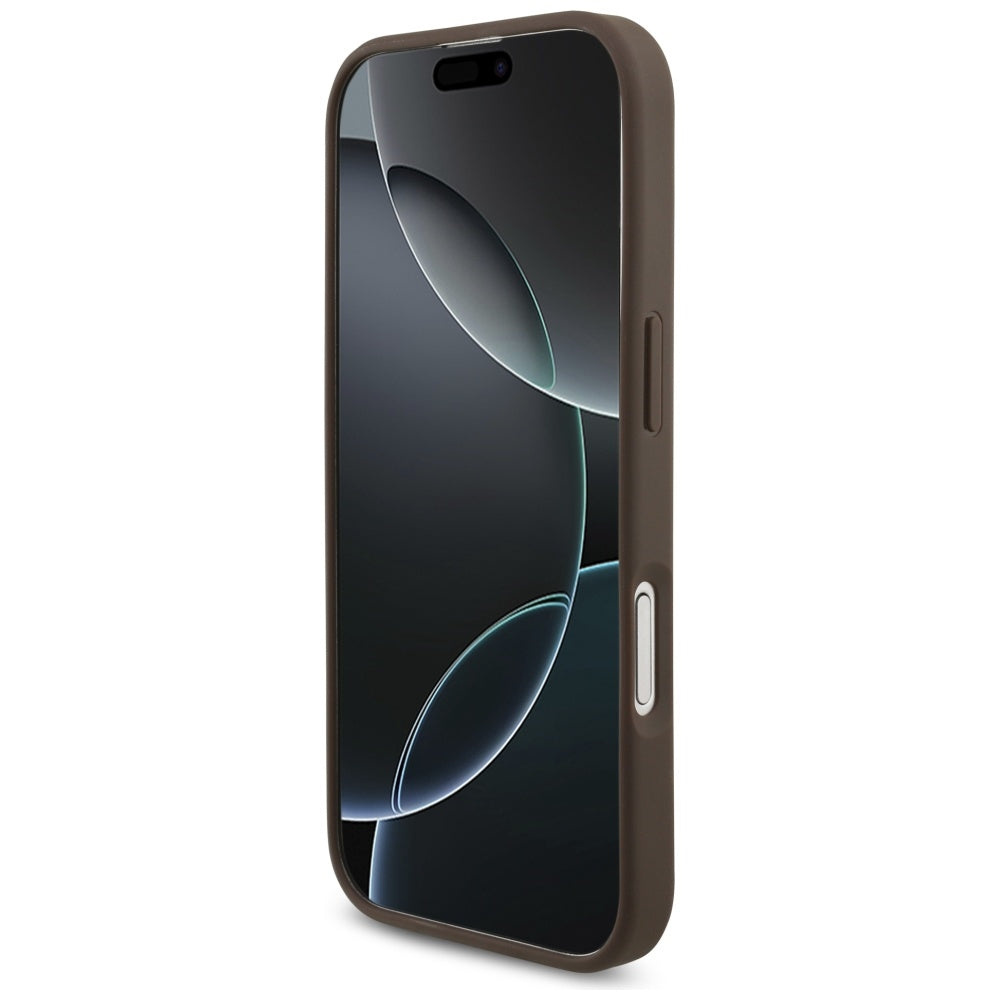 Skyddsfodral för Apple iPhone 17, Guess, 4G Big Logo, Brun