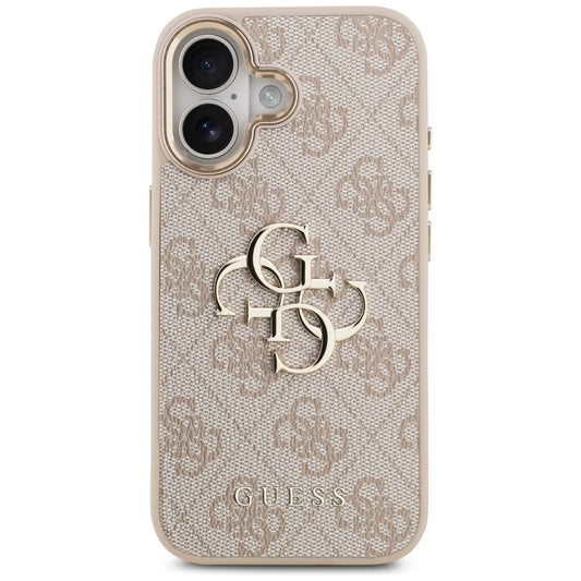 Fodral för Apple iPhone 17, Guess, Big 4G Logo Classic, Guldrosa