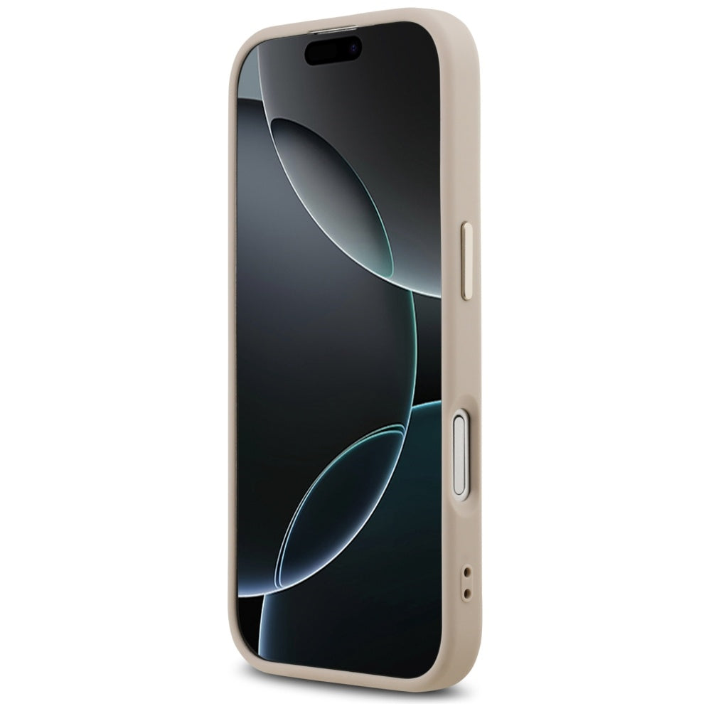 Fodral för Apple iPhone 17, Guess, Big 4G Logo Classic, Guldrosa